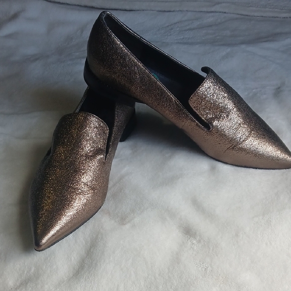 Franco Sarto Shoes - Franco Sarto Shimmering Bronze Loafers